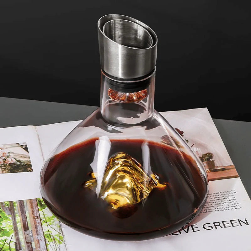 Crystal Glacier Filtering Decanter