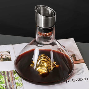 Crystal Glacier Filtering Decanter